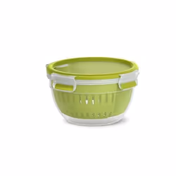 EMSA Clip & Go Fruit Bowl, Boîte, Rond, 1,1 L, Transparent, Allemagne, 167 mm