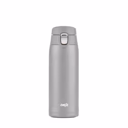 EMSA Light Mug, Argent, Acier inoxydable, Polypropylène (PP), 400 ml, 6,6 cm, 196 mm