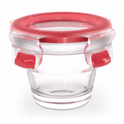 EMSA CLIP &amp; CLOSE N1040100, Boîte, Rond, 0,1 L, Transparent, Verre, 420 °C