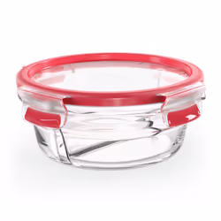 EMSA CLIP & CLOSE N1040200, Boîte, Rond, 0,55 L, Transparent, Verre, 420 °C
