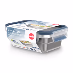 EMSA CLIP & CLOSE N1150300 boîte hermétique alimentaire Rectangulaire 0,5 L Acier inoxydable 1 pièce(s)