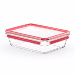 EMSA CLIP & CLOSE N1041100, Boîte, Rectangulaire, 2 L, Transparent, Verre, 420 °C