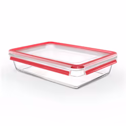 EMSA CLIP & CLOSE N1041200, Boîte, Rectangulaire, 3 L, Transparent, Verre, 420 °C