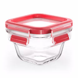 EMSA CLIP & CLOSE N1041300, Boîte, Carré, 0,18 L, Transparent, Verre, 420 °C
