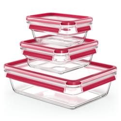 EMSA CLIP & CLOSE N1050900 boîte hermétique alimentaire Rectangulaire Transparent 3 pièce(s)