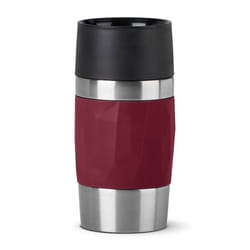 EMSA Travel Mug Compact 300 ml Rouge, Acier inoxydable
