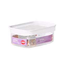 EMSA Optima Rectangulaire contenant 0,45 L Transparent, Blanc 1 pièce(s)