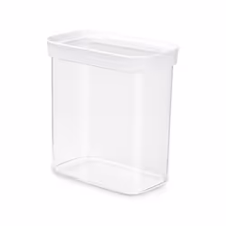 EMSA Optima, contenant, Rectangulaire, 1,6 L, Transparent, Blanc, méthacrylate de méthyle styrène (MS), Élastomère thermoplas ...
