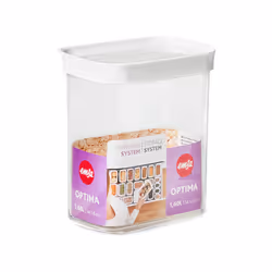 EMSA Optima Rectangulaire contenant 1,6 L Transparent, Blanc 1 pièce(s)