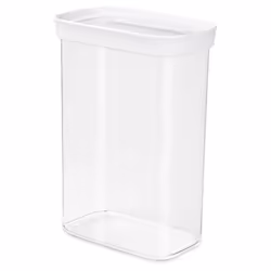 EMSA Optima, contenant, Rectangulaire, 2,2 L, Transparent, Blanc, méthacrylate de méthyle styrène (MS), Élastomère thermoplas ...