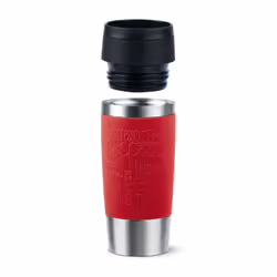 EMSA Travel Mug Classic N2020400 thermos 360 ml Noir, Rouge, Acier inoxydable Acier inoxydable