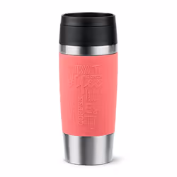 EMSA Travel Mug Classic , Corail, Acier inoxydable, Silicone, Acier inoxydable, Polypropylène (PP), 36 ml, 8,3 cm, 200 mm