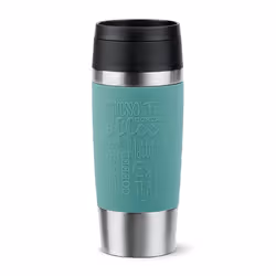 EMSA Travel Mug Classic , Acier inoxydable, Bleu, Silicone, Acier inoxydable, Polypropylène (PP), 36 ml, 8,3 cm, 200 mm