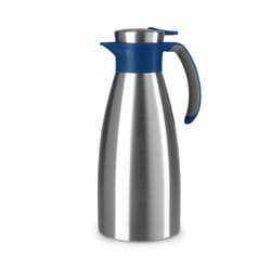 EMSA Soft Grip Théière simple 1500 ml Bleu, Acier inoxydable