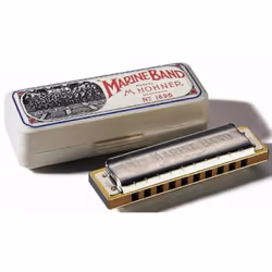 Hohner Marine Band 1896, Harmonica diatonique, Marron, Acier inoxydable, Bois, 100 mm, Allemagne