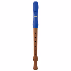 Hohner Alegra, Embouchure terminale (oblique), Plastique, Bois, Bleu, Bois