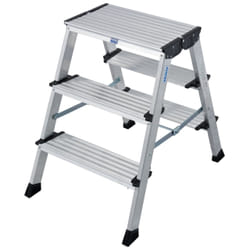 Krause 126030 marchepied Aluminium Aluminium, Noir
