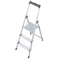Krause 126214 échelle Echelle à marches Aluminium, Noir