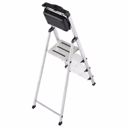 Krause 126528 échelle Echelle à marches Aluminium, Noir