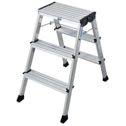 Krause 130068 marchepied Aluminium Aluminium, Noir