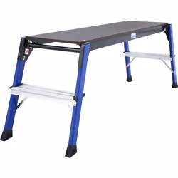 Plate-forme de travail StepTop, hauteur de travail 2,45 m, dimensions plate-forme 1100 x 300 mm. Produit livré = monté. Longu ...