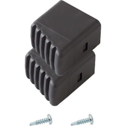 Krause - Pied monto noir 33x20 mm (paire)