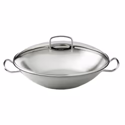 Fissler Profi wok, 35 cm, Poêle unique, Acier inoxydable, Acier inoxydable, 1 pièce(s), Verre, 35 cm