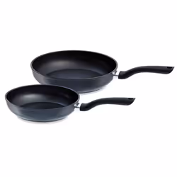 Fissler 045-301-02-100/0, Noir, Aluminium, PTFE, Noir, Ergonomique, Gaz, Induction