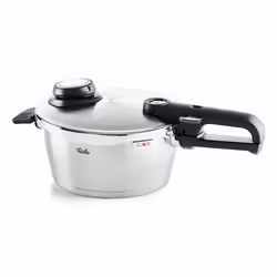 Fissler Vitavit Premium, 3,5 L, Acier inoxydable, 22 cm, Acier inoxydable, Amovible, Noir