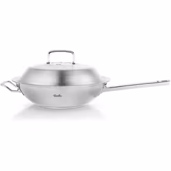 Fissler 084-888-30-000/0, Rond, Wok/Poêle à frire, Acier inoxydable, 230 °C, Acier inoxydable, 4,1 L