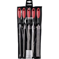 Dick - Set limes atelier 5 pcs avec manche bi-matière 1314202-2K