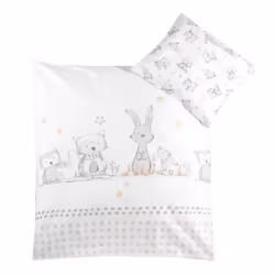 Julius Zöllner Bunny&Owl 80/80 + 35/40, Couverture incluse, Taie d'oreiller incluse