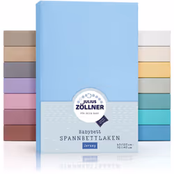 Julius Zöllner 8320113350, Eponge, Coton, 70 x 140 cm, Bleu clair, Monochromatique, 100% cotton
