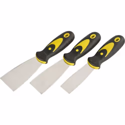 Informations techniques Type de produit: Jeu de spatules Jeu de mastic de peinture, inoxydable, 3 pièces Acier inoxydable, av ...
