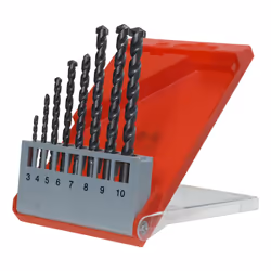 kwb 038900, Marteau perforateur, Ensemble de forets, Brique, Béton, Carbure de tungstène (Wc), 3, 4, 5, 6, 7, 8, 9, 10 mm, No ...