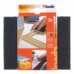 kwb 089010 fourniture de ponçage manuel Éponge abrasive Grain fin 3 pièce(s)