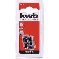 kwb 104510, 2 pièce(s), Phillips, PH 2, 25,4 / 4 mm (1 / 4"), Hexagonal