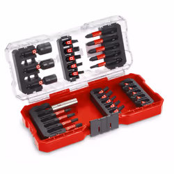 Einhell 49108703, 28 pièce(s), Acier, PH1 / 2x PH2 / 2x PZ2 / 2x T20 / T25 / T30 / T40 / SL5 2x PH2 / 2x PZ2 / 2x T15 / 2x T2 ...