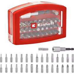 Einhell BELT CLIP 118495 Jeu dembouts 32 pièces TORX PZ PH vis à fente Tamper Torx avec porte-embout