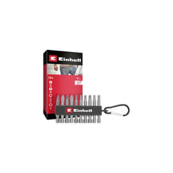Einhell Karabiner Bit Set 10tlg 118623 Jeu Dembouts 1/4 (6.3 Mm), Ph, Pz, Torx, Hexagonal