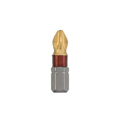 KWB - 2 embouts 25 mm ph 1 titan 124001 (tin tin, tq 60 acier, entraînement iso 1173, C6.3), 0 w 0 v