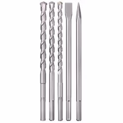 Einhell 49194005, Attache ciseau pour marteur-perforateur, Acier, Acier, 400 mm, 2,5 cm, 5 pièce(s)