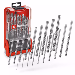 Einhell 49205519, Perceuse, Ensemble de forets, Aluminium, Métal, Plastique, Acier, Acier, 19 pièce(s)