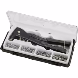 KWB 49407190 riveteuse manuelle (y compris les rivets) version robuste, avec protection de la poignée, pour les rivets aveugl ...
