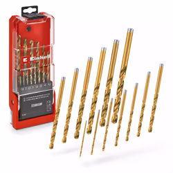 Einhell 49427013, Perceuse, Ensemble de forets, Aluminium, Fer, Métal, Plastique, 135°, 13 pièce(s)