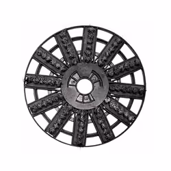 La brosse abrasive en acier a un diamètre de 180 mm. Cette brosse abrasive permet d’enlever la peinture, le papier peint et l ...
