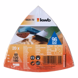 kwb 492870 Accessoire de ponceuse 20 pièce(s) Disque de ponçage