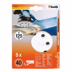 kwb 495904 Accessoire de ponceuse 5 pièce(s) Disque de ponçage