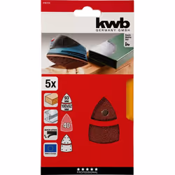 kwb 496124 Accessoire de ponceuse 5 pièce(s) pâte sablée