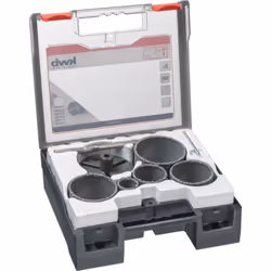 Informations techniques Diamètre de perçage : 33 mm, 53 mm, 68 mm, 73 mm, 83 mm Matériau (perceuse) : carbure de tungstène Po ...